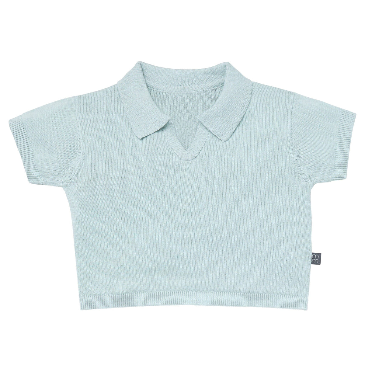 2-Piece Baby Boys Light Sky Johnny Collar Sweater Knit Set outfits Modern Moments™ by Gerber® 