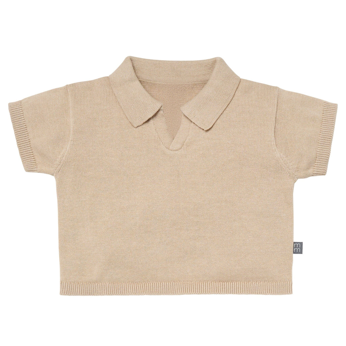 2-Piece Baby Boys Light Tan Johnny Collar Sweater Knit Set outfits Modern Moments™ by Gerber® 