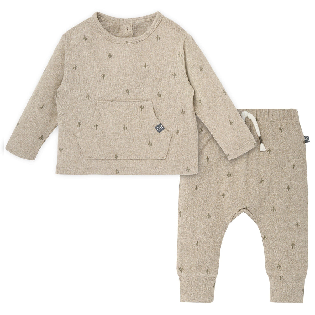 2-Piece Baby Boys Olive Cactus Brushed Hacci Set Outfits & Sets Gerber® 