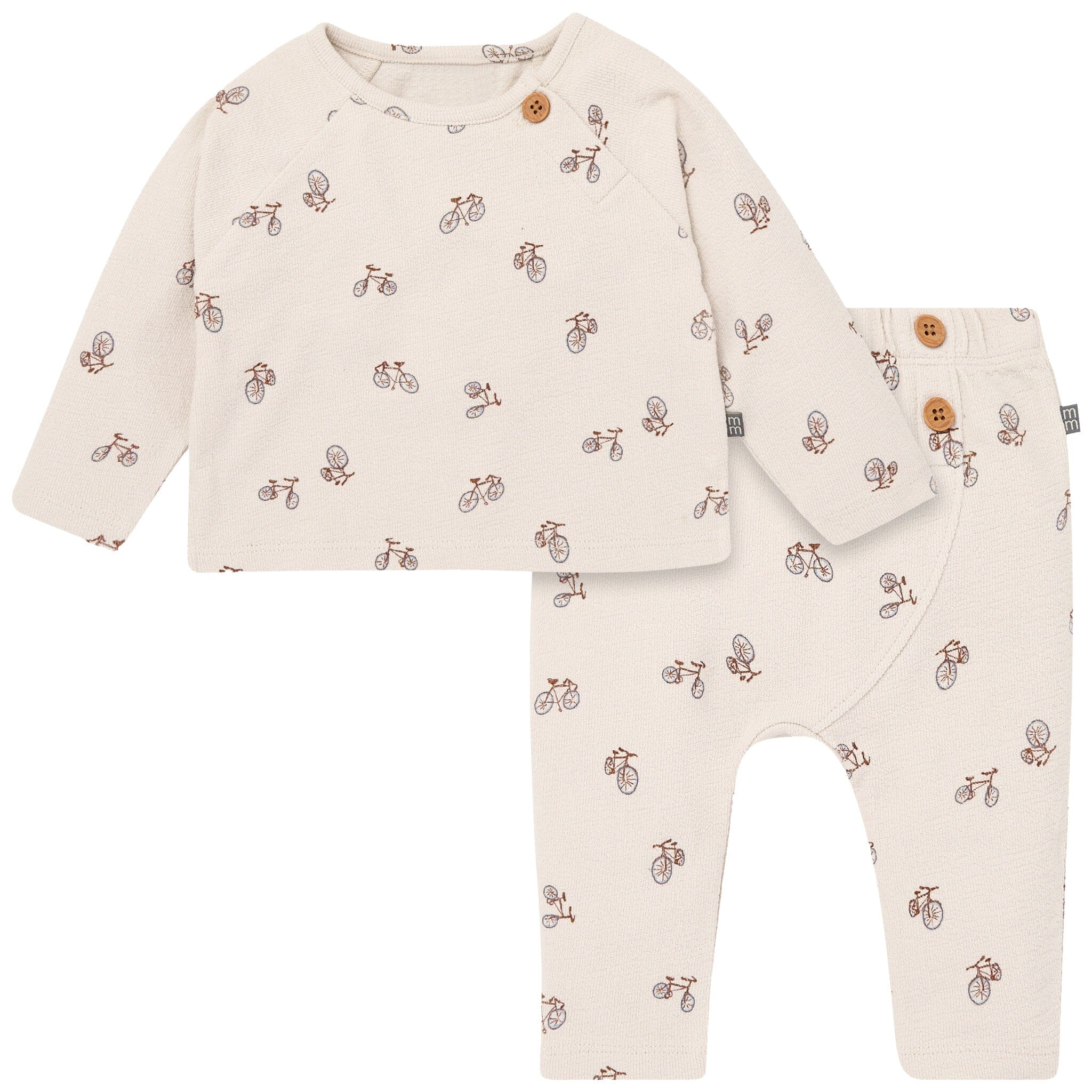 2-Piece Baby Boys Gray Bicycle Raglan Top and Pant Set Outfits & Sets Gerber® 