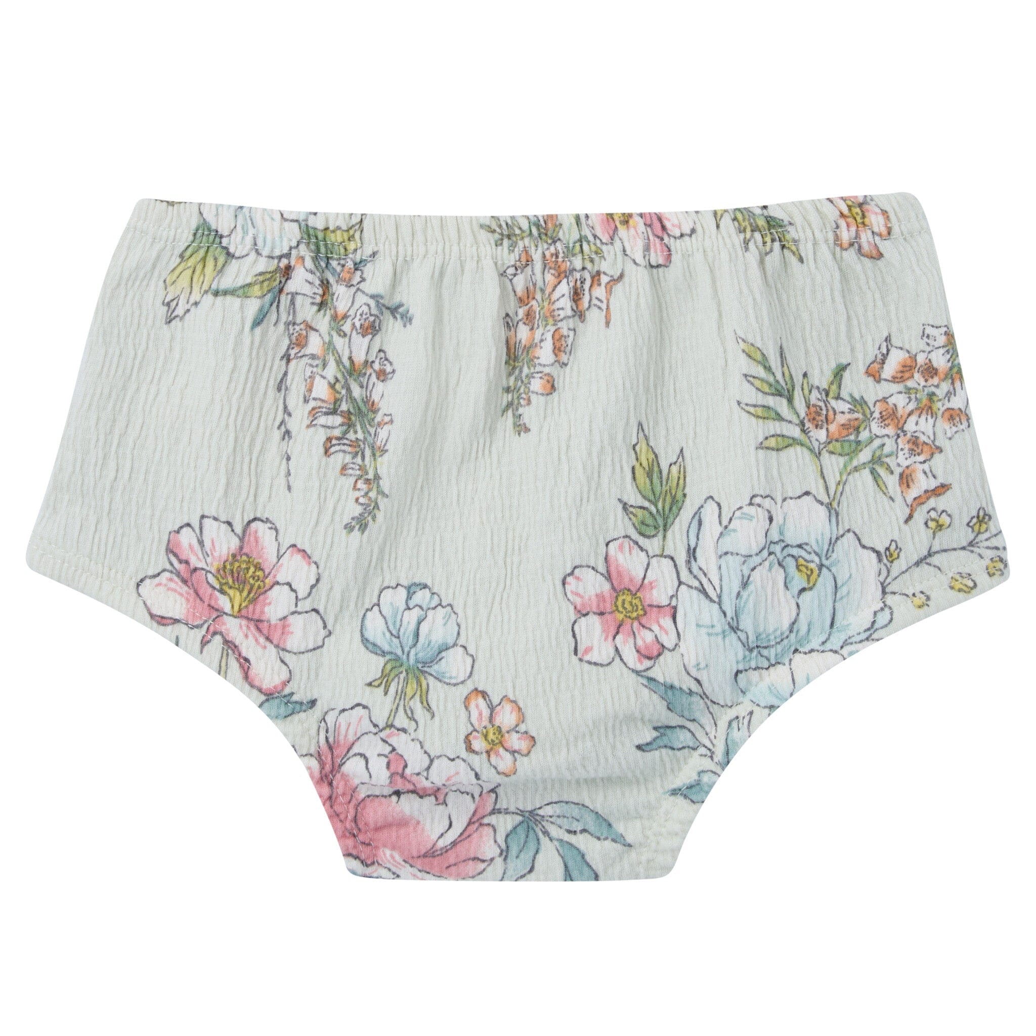 2-Piece Baby Girls Blue Flower Smocked Dress and Diaper Cover Dresses Modern Moments™ by Gerber® 