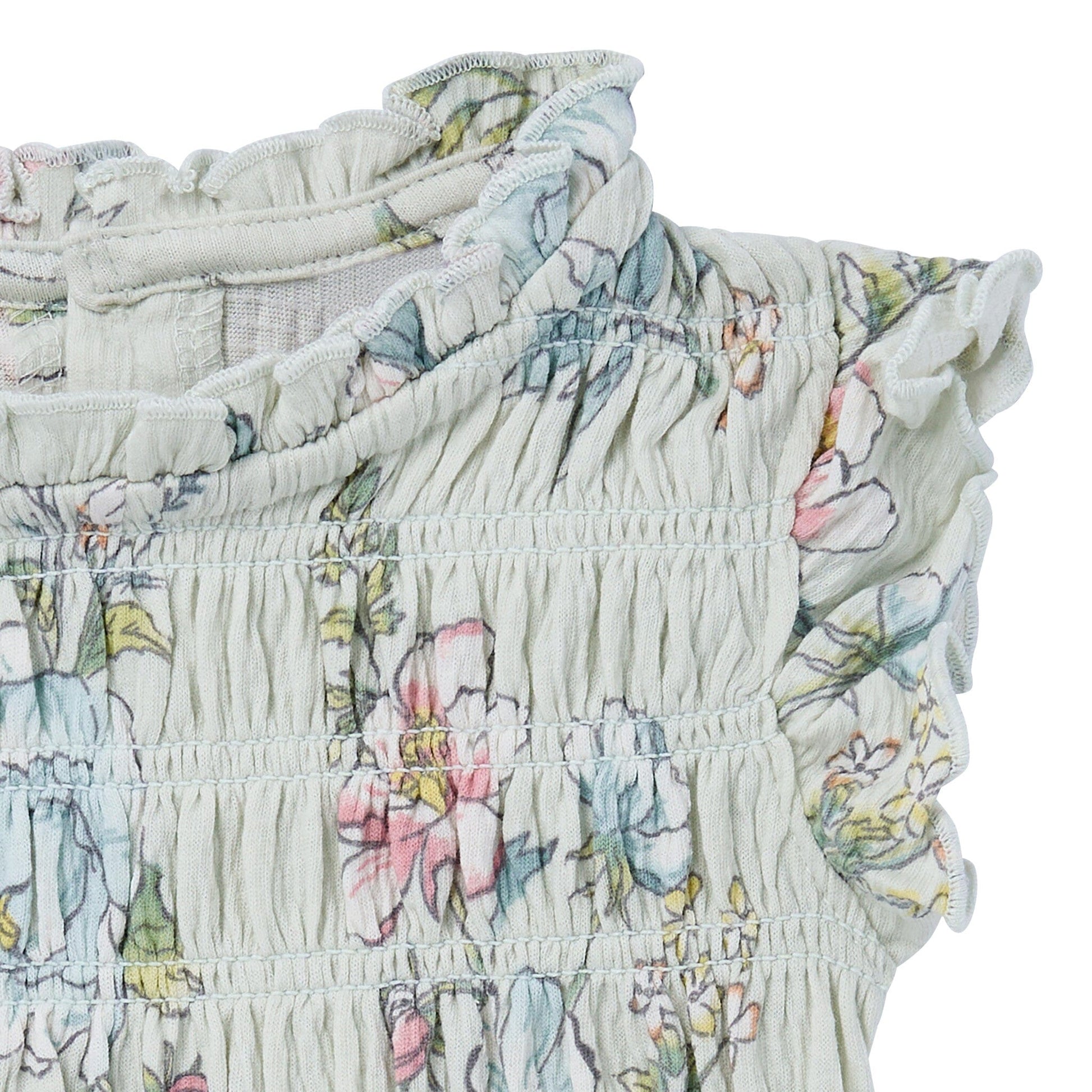 2-Piece Baby Girls Blue Flower Smocked Dress and Diaper Cover Dresses Modern Moments™ by Gerber® 