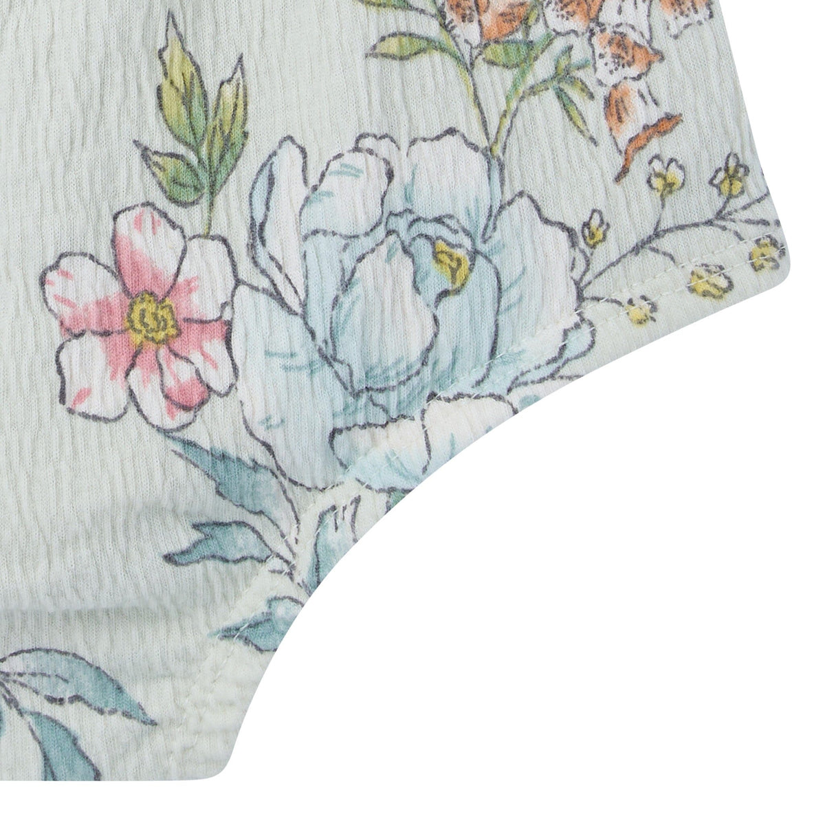 2-Piece Baby Girls Blue Flower Smocked Dress and Diaper Cover Dresses Modern Moments™ by Gerber® 