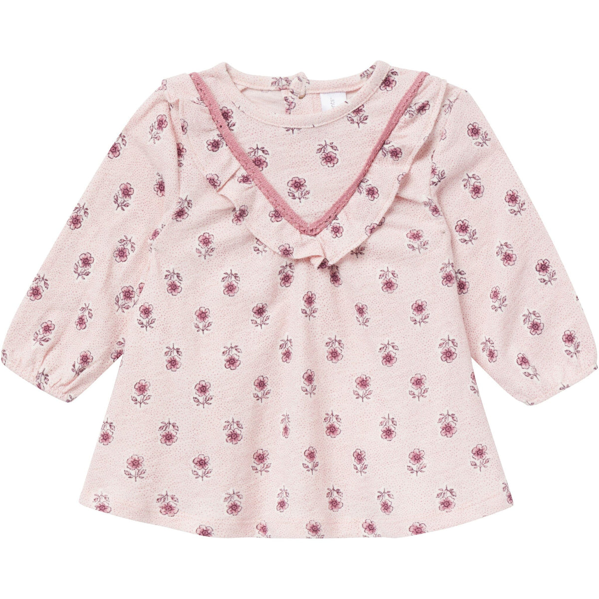 2-Piece Baby Girls Pink Blush Flowers Dress and Tights Set Dresses Gerber® 