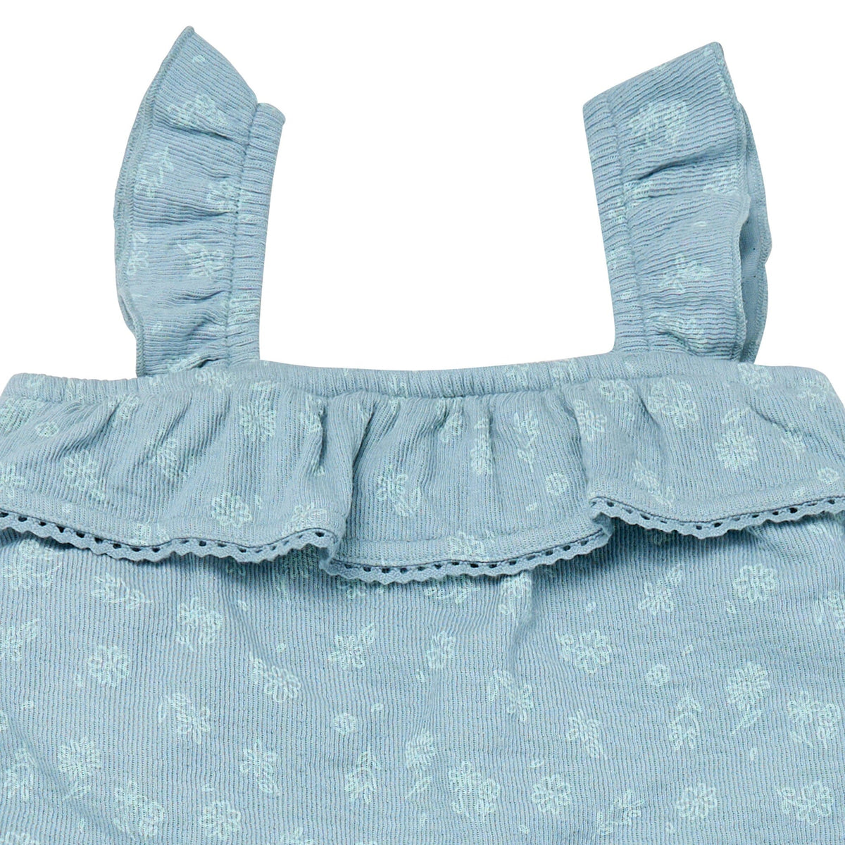2-Piece Infant & Toddler Girls Medium Teal Floral Top and Shorts Set outfits Modern Moments™ by Gerber® 