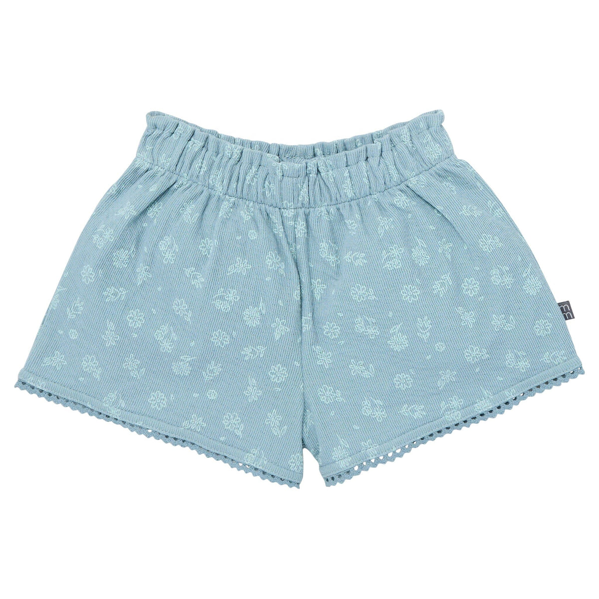 2-Piece Infant & Toddler Girls Medium Teal Floral Top and Shorts Set outfits Modern Moments™ by Gerber® 