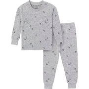 2-Piece Infant & Toddler Neutral Medium Grey Heather Acorn Pajama Set