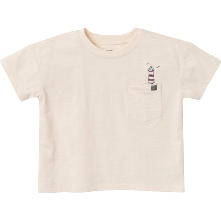 2-Piece Toddler Boys Lighthouse Top and Cargo Shorts Set