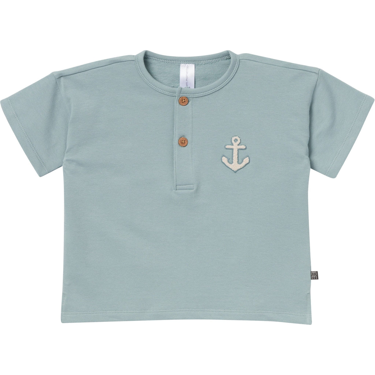 2-Piece Toddler Boys Medium Teal Henley Shirt and Shorts Set outfits Modern Moments™ by Gerber® 