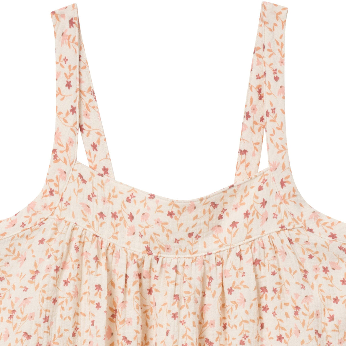 2-Piece Baby Girls Beige Vine Floral Women'S Cropped Pants Set outfits Modern Moments™ by Gerber® 