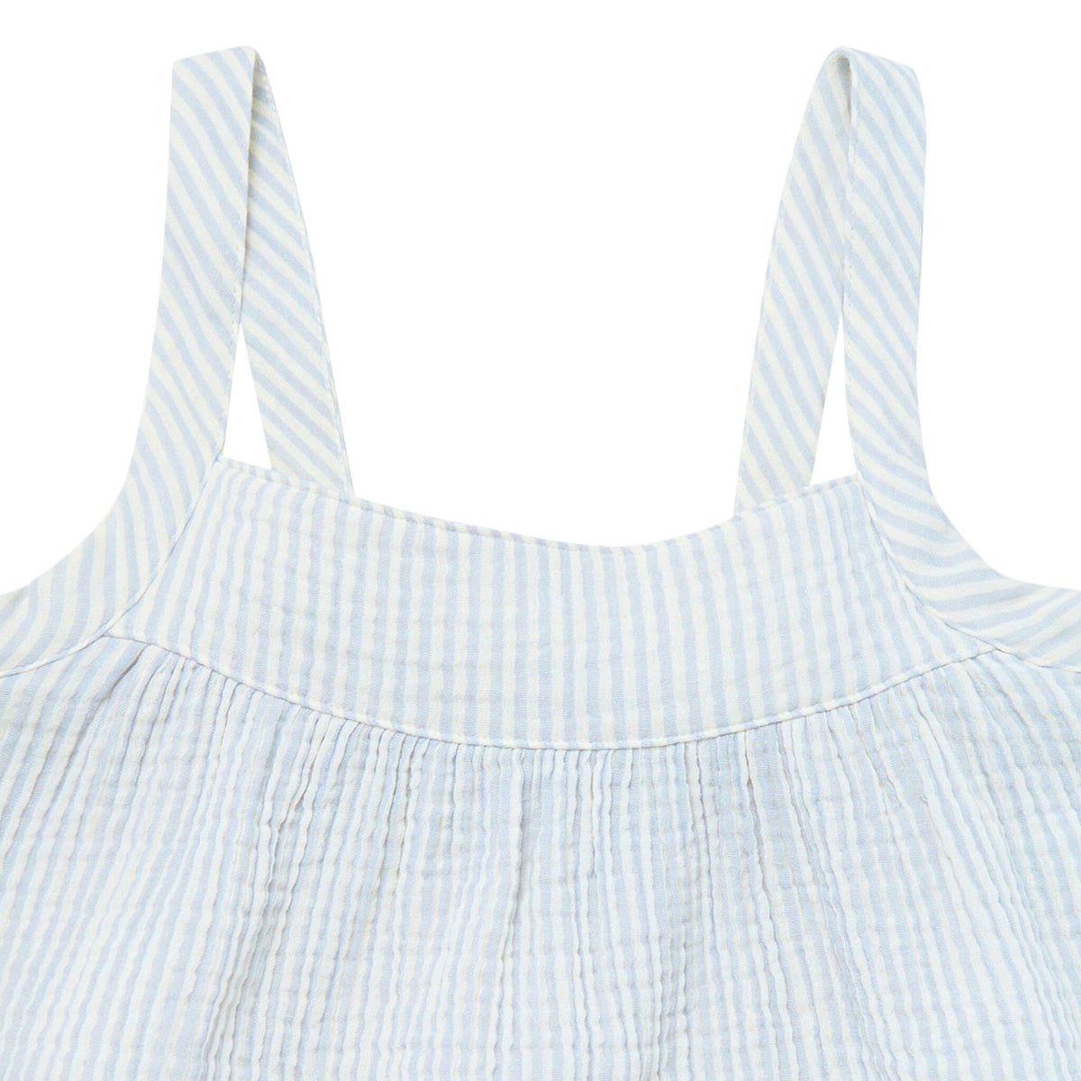 2-Piece Baby Girls Light Blue Stripe Women'S Cropped Pants Set outfits Modern Moments™ by Gerber® 