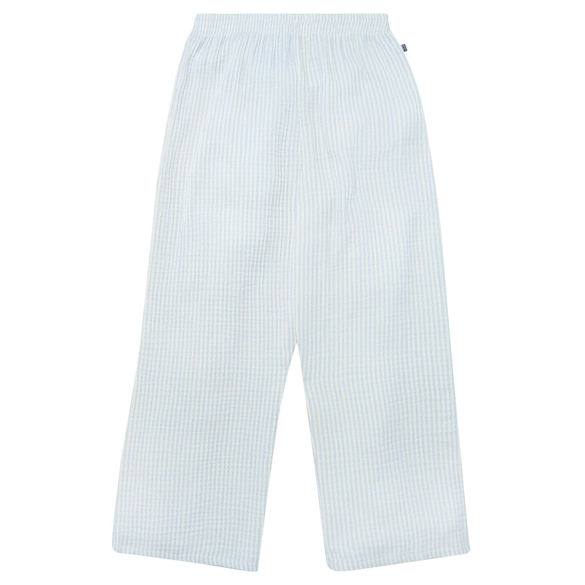 2-Piece Baby Girls Light Blue Stripe Women'S Cropped Pants Set outfits Modern Moments™ by Gerber® 
