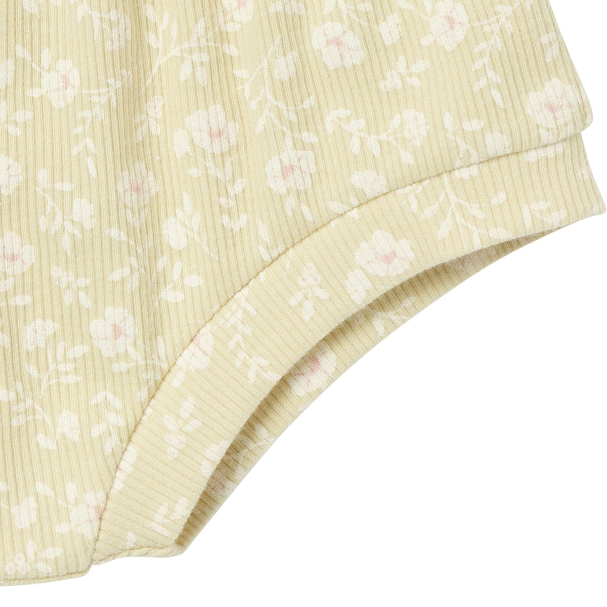 4-Pack Baby Girls Dusty Yellow Floral/Light Rose Short Sleeve Bodysuit and Shorts Set
