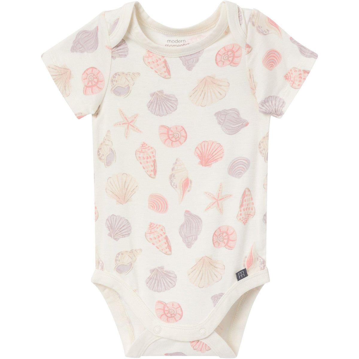 4-Pack Baby Girls Ivory Seashells Bodysuit and Pant Set outfits Modern Moments™ by Gerber® 