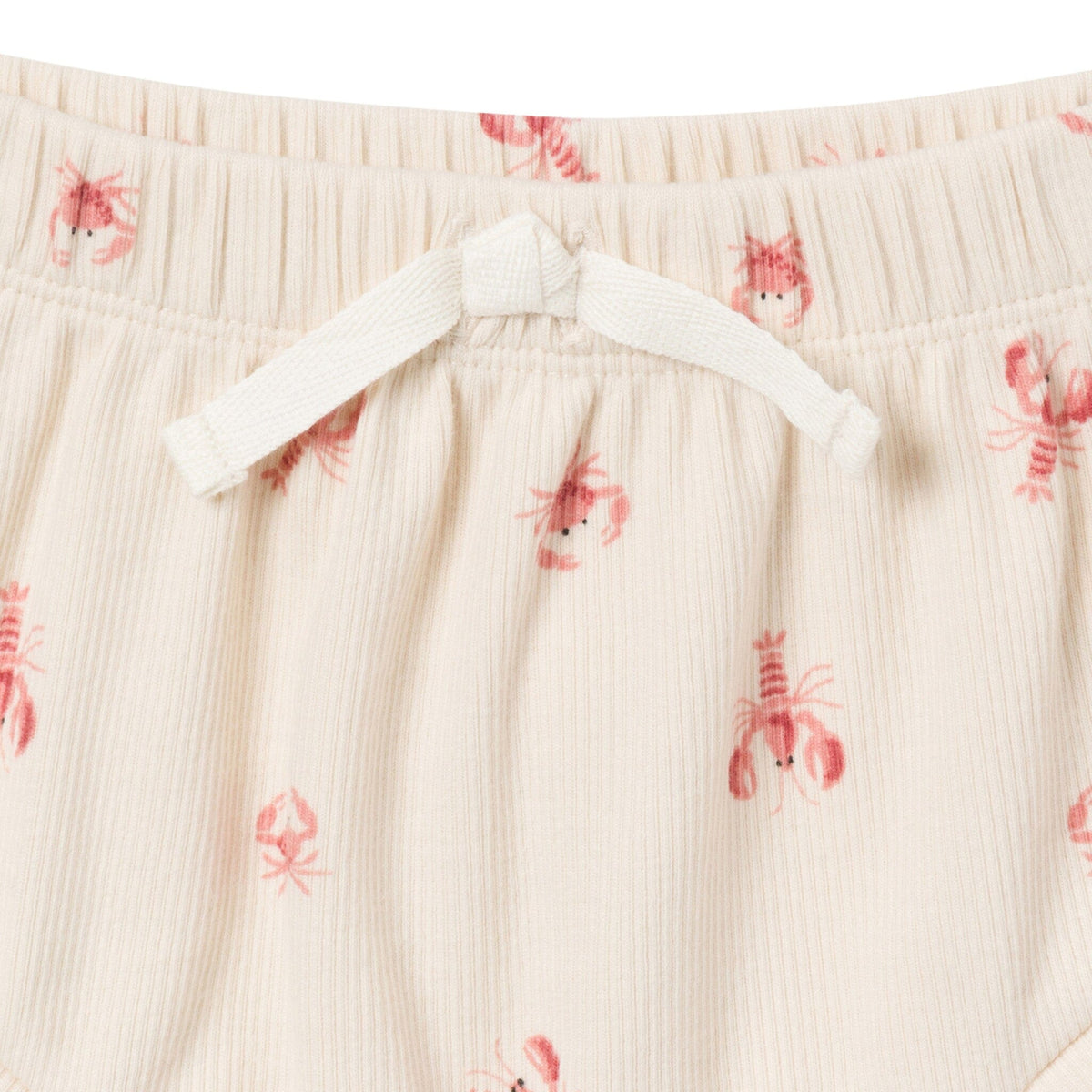4-Pack Baby Neutral Beige Lobster/Medium Rose Short Sleeve Bodysuit and Shorts Set