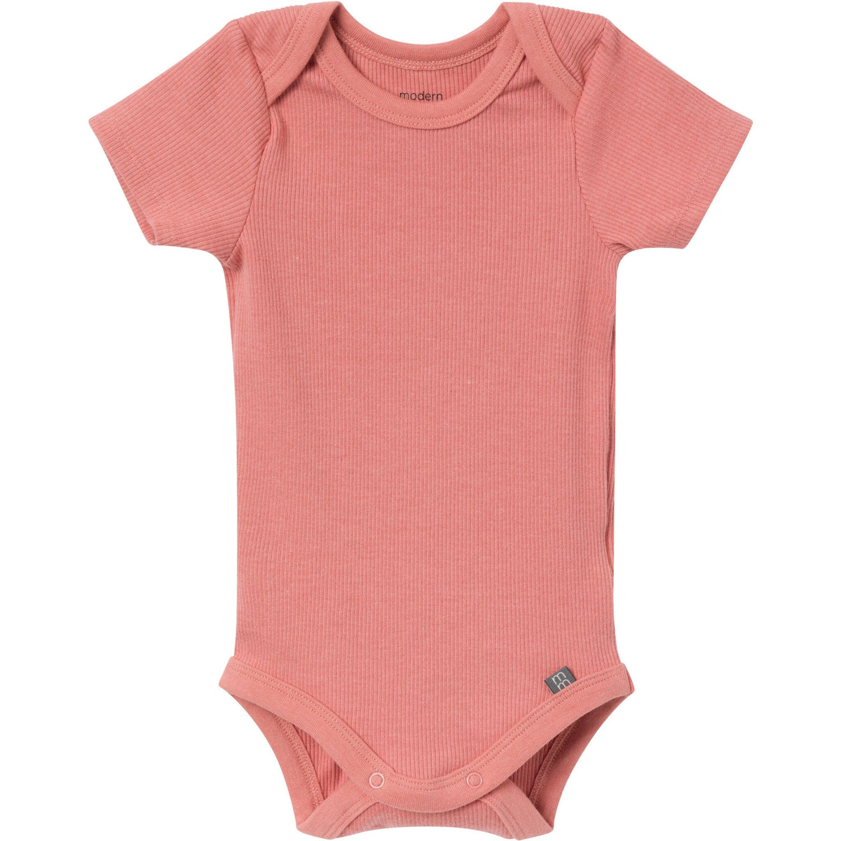 4-Pack Baby Neutral Beige Lobster/Medium Rose Short Sleeve Bodysuit and Shorts Set