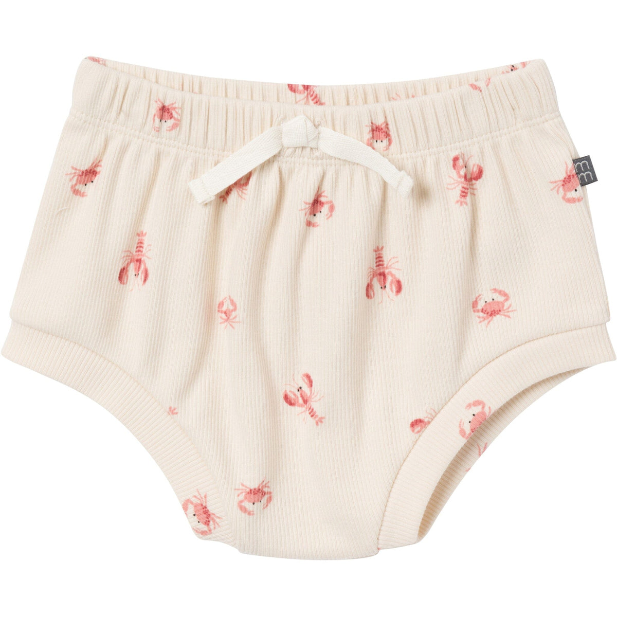4-Pack Baby Neutral Beige Lobster/Medium Rose Short Sleeve Bodysuit and Shorts Set