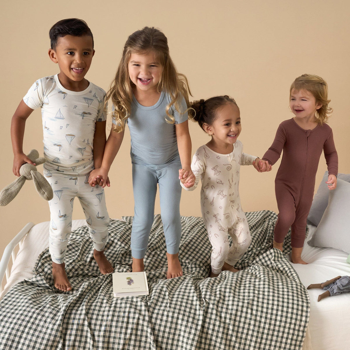 4-Piece Baby & Toddler Boys Ivory Sailing Tight Fitting Pajamas Set sleepwear Modern Moments™ by Gerber® 