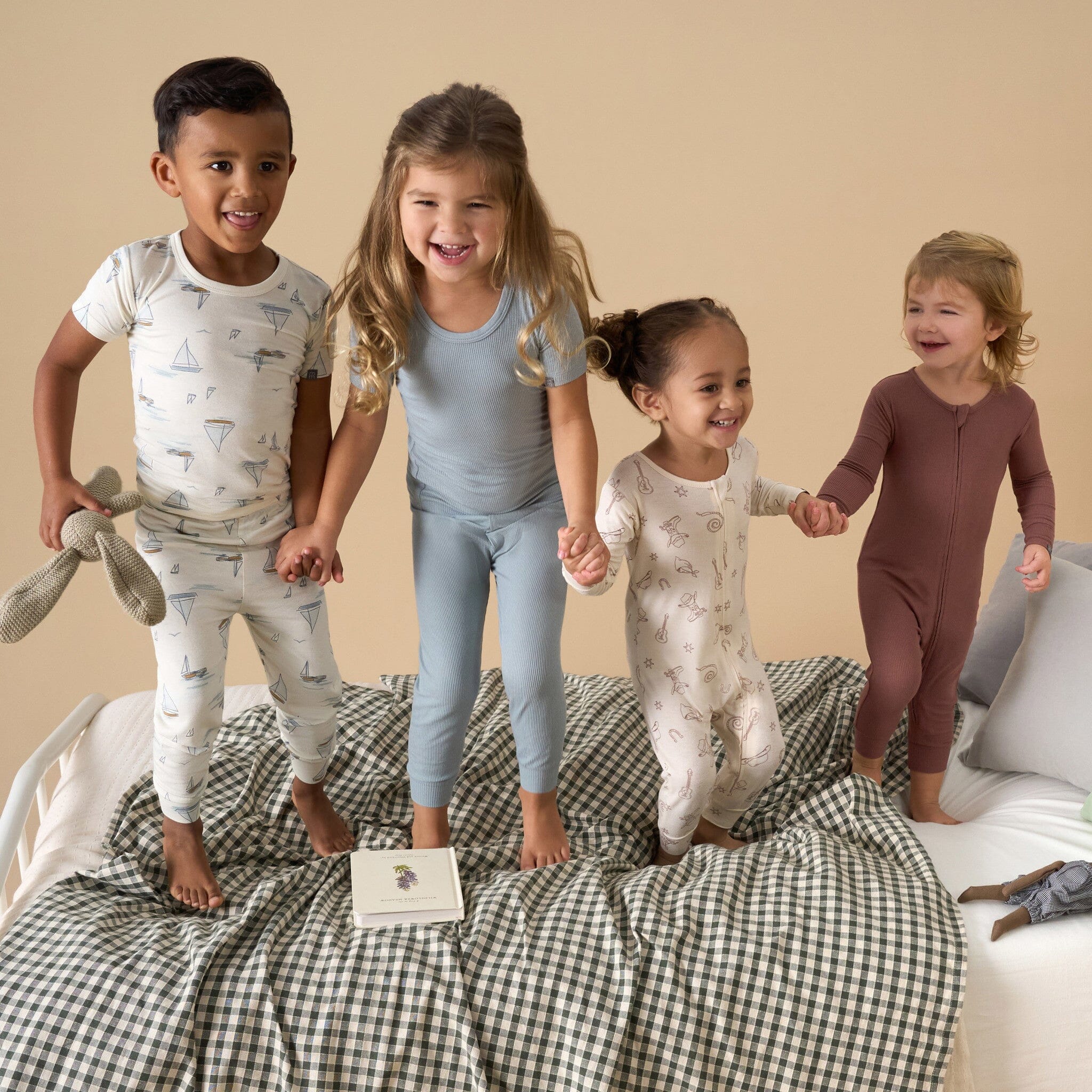 4-Piece Baby & Toddler Boys Ivory Sailing Tight Fitting Pajamas Set sleepwear Modern Moments™ by Gerber® 