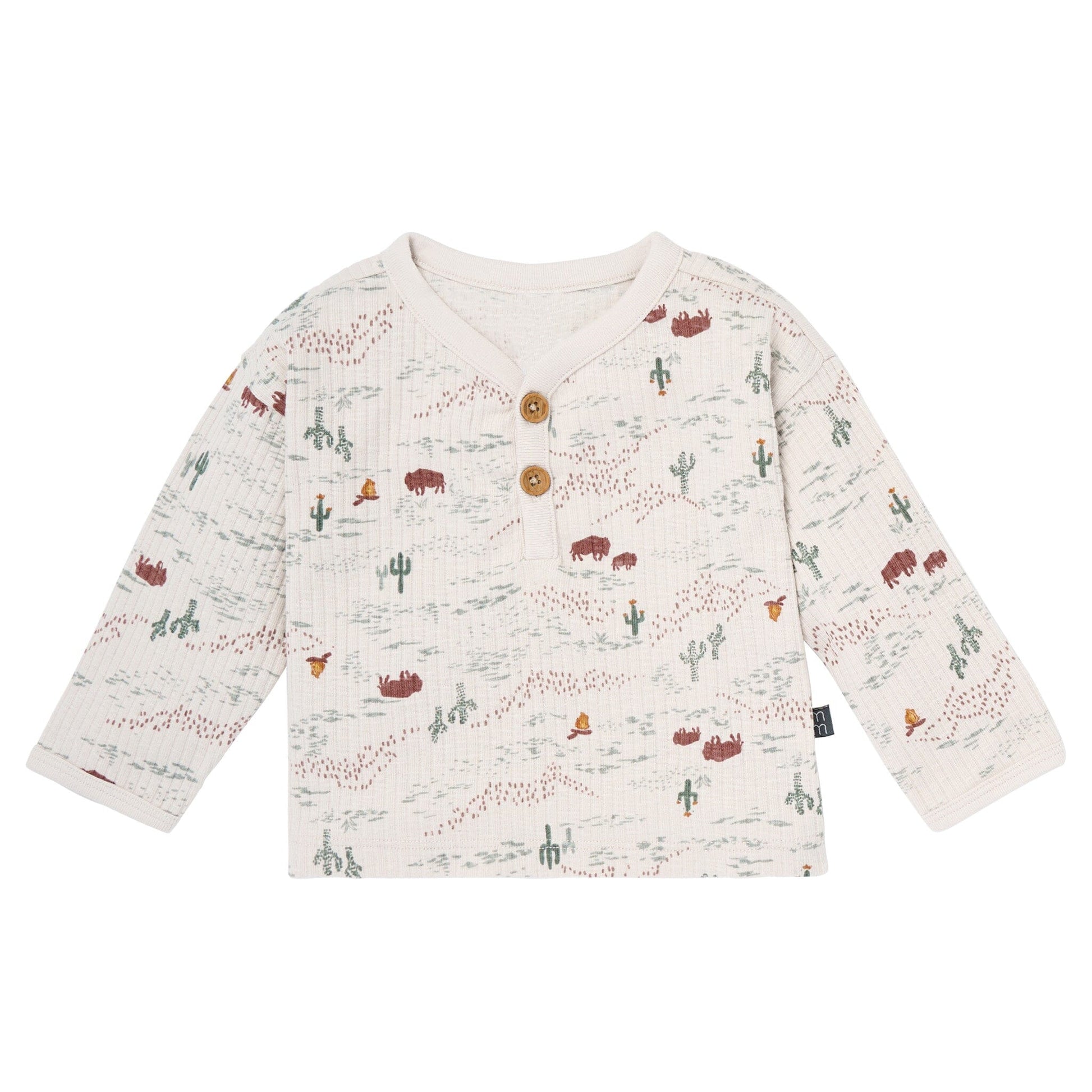 4-Piece Baby Boys Gray Henley Top With Pants Outfits & Sets Gerber® 