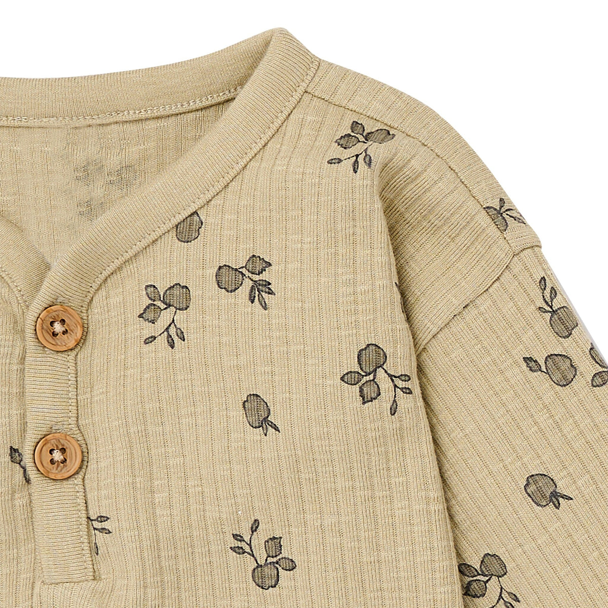 4-Piece Baby Boys Olive and Gray Henley Top With Pants Outfits & Sets Gerber® 