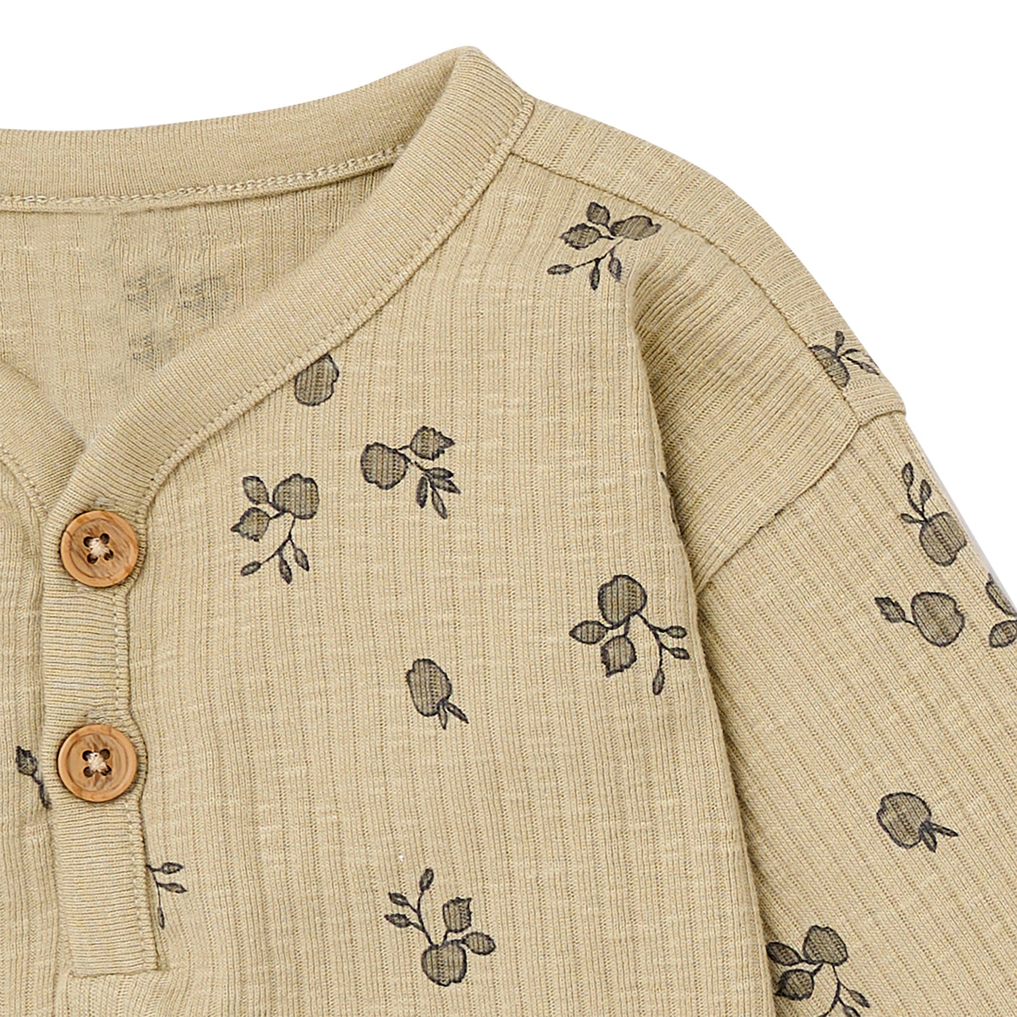 4-Piece Baby Boys Olive and Gray Henley Top With Pants Outfits & Sets Gerber® 