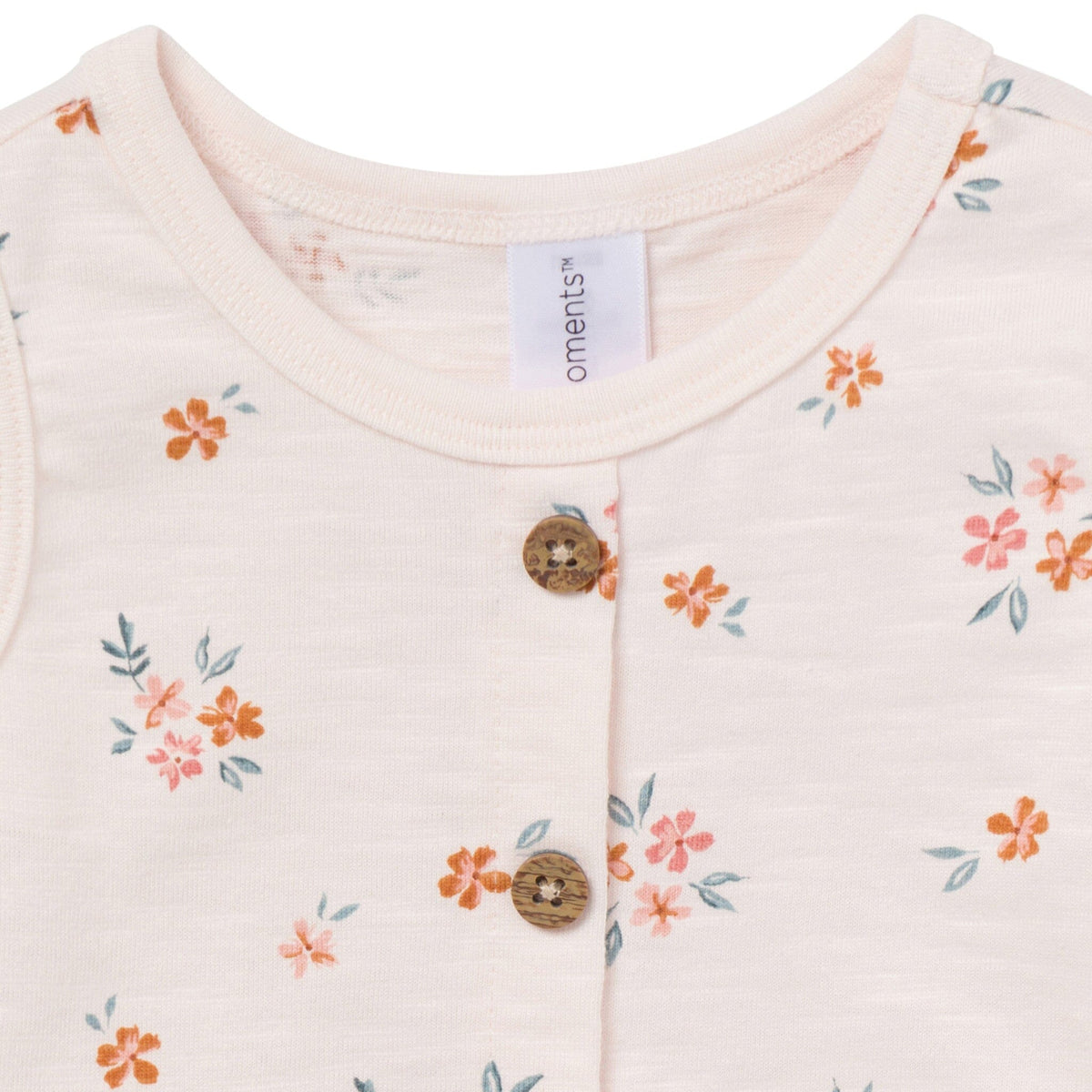 4-Piece Baby Girls Light Rose Flower Bunches/Rose Sleeveless Peplum Tops and Shorts Set outfits Modern Moments™ by Gerber® 