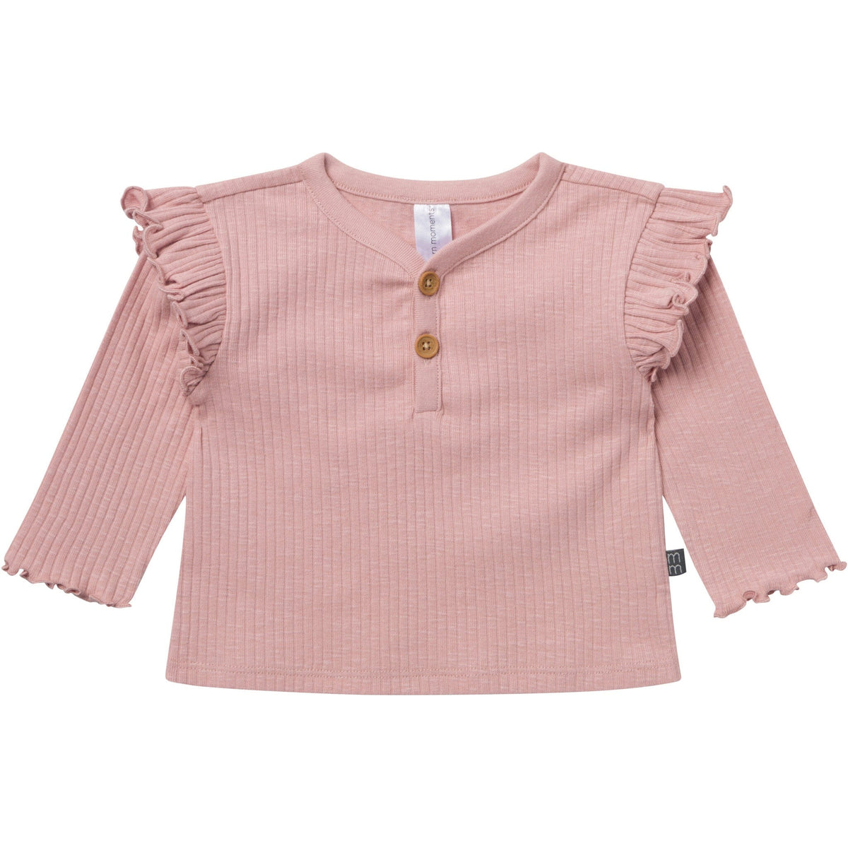 4-Piece Baby Girls Pink Henley Ruffle Top With Pants Outfits & Sets Modern Moments™ by Gerber® 