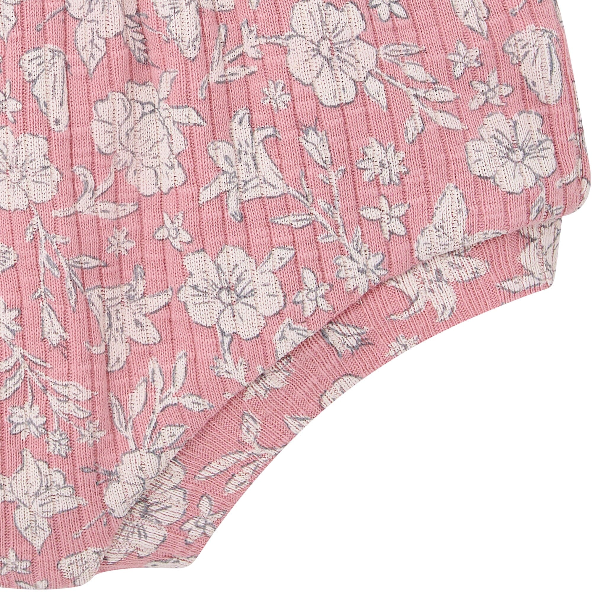 4-Piece Baby Girls Pink Flower Bodysuit and Shorties outfits modern moments™ by Gerber® 