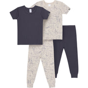 4-Piece Baby Boys Maine Coast Viscose Snug Fitting Pajama sleepwear modern moments™ by Gerber® 