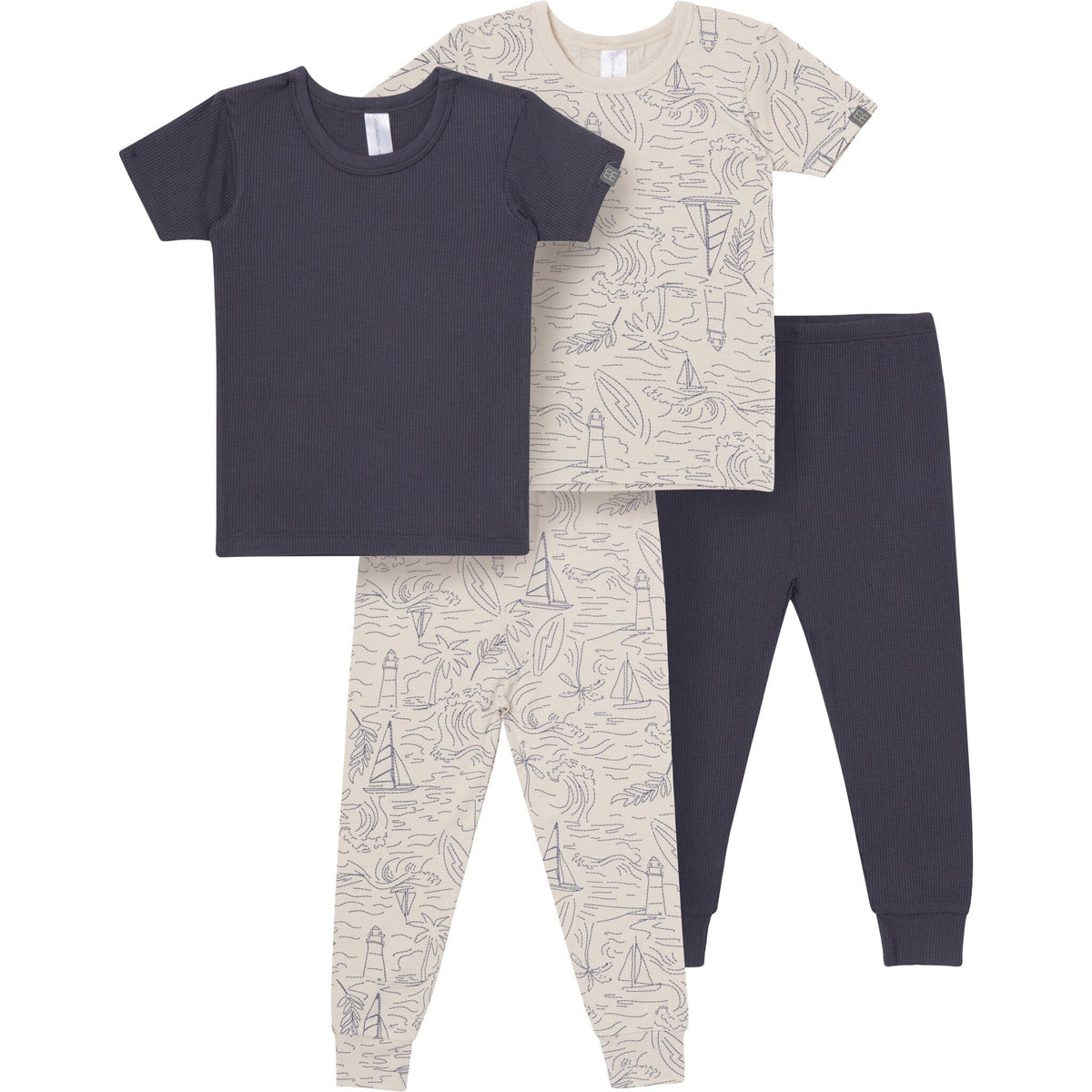 4-Piece Baby Boys Maine Coast Viscose Snug Fitting Pajama sleepwear modern moments™ by Gerber® 