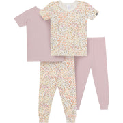 4-Piece Baby Girls Floral Garden Viscose Snug Fitting Pajama sleepwear modern moments™ by Gerber® 