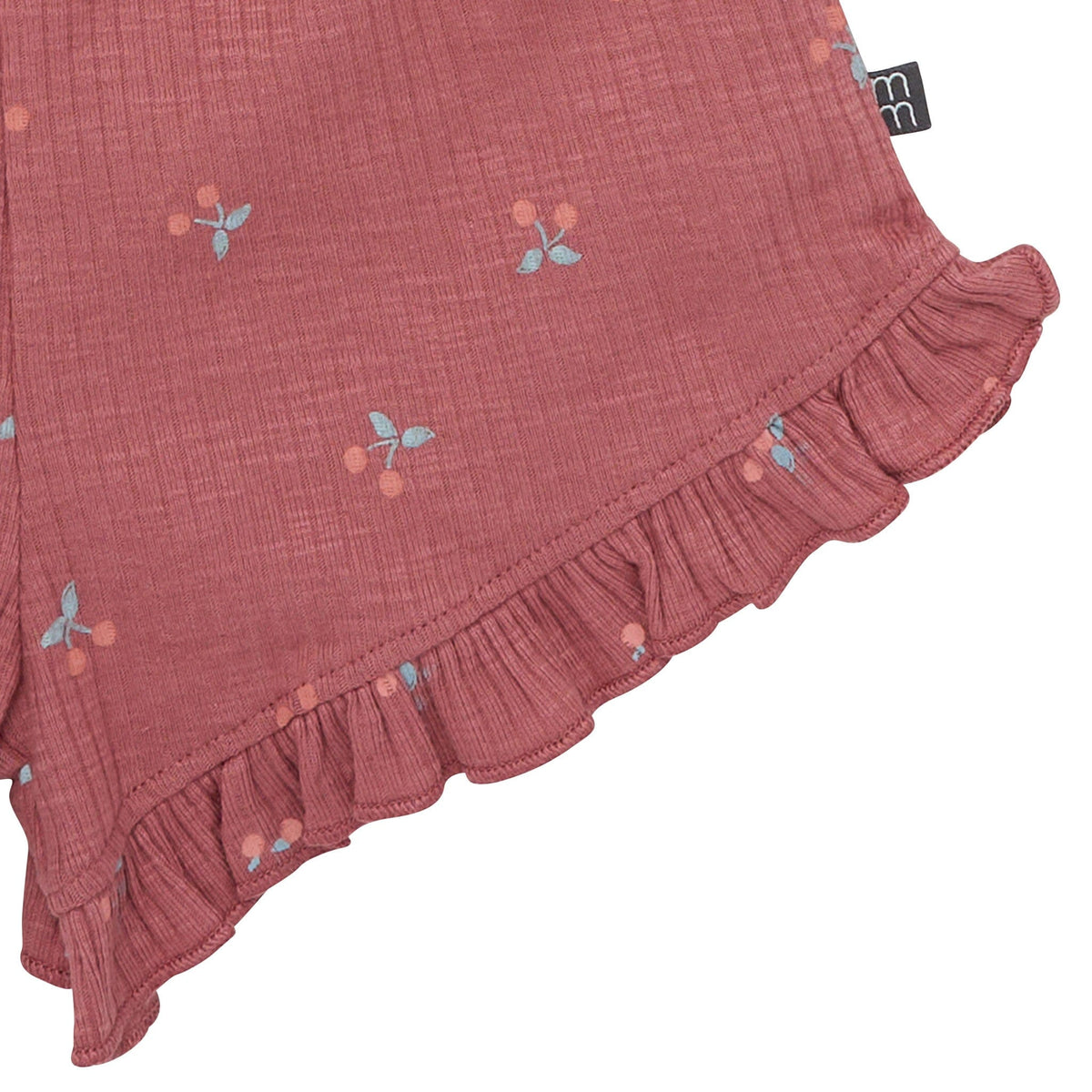 4-Piece Infant & Toddler Girls Dark Rose Cherries Flutter Sleeve Top and Shorts Set outfits Modern Moments™ by Gerber® 