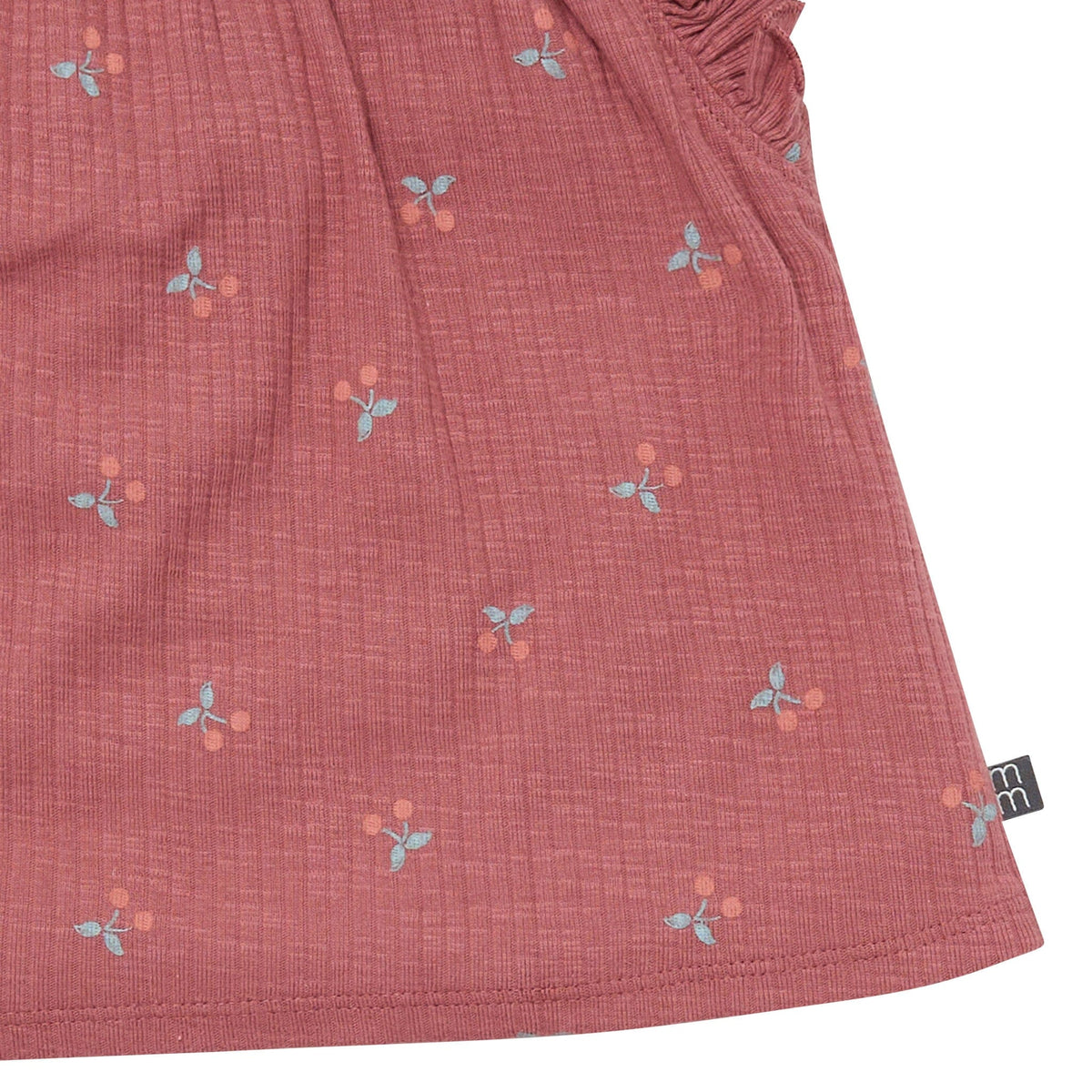 4-Piece Infant & Toddler Girls Dark Rose Cherries Flutter Sleeve Top and Shorts Set outfits Modern Moments™ by Gerber® 