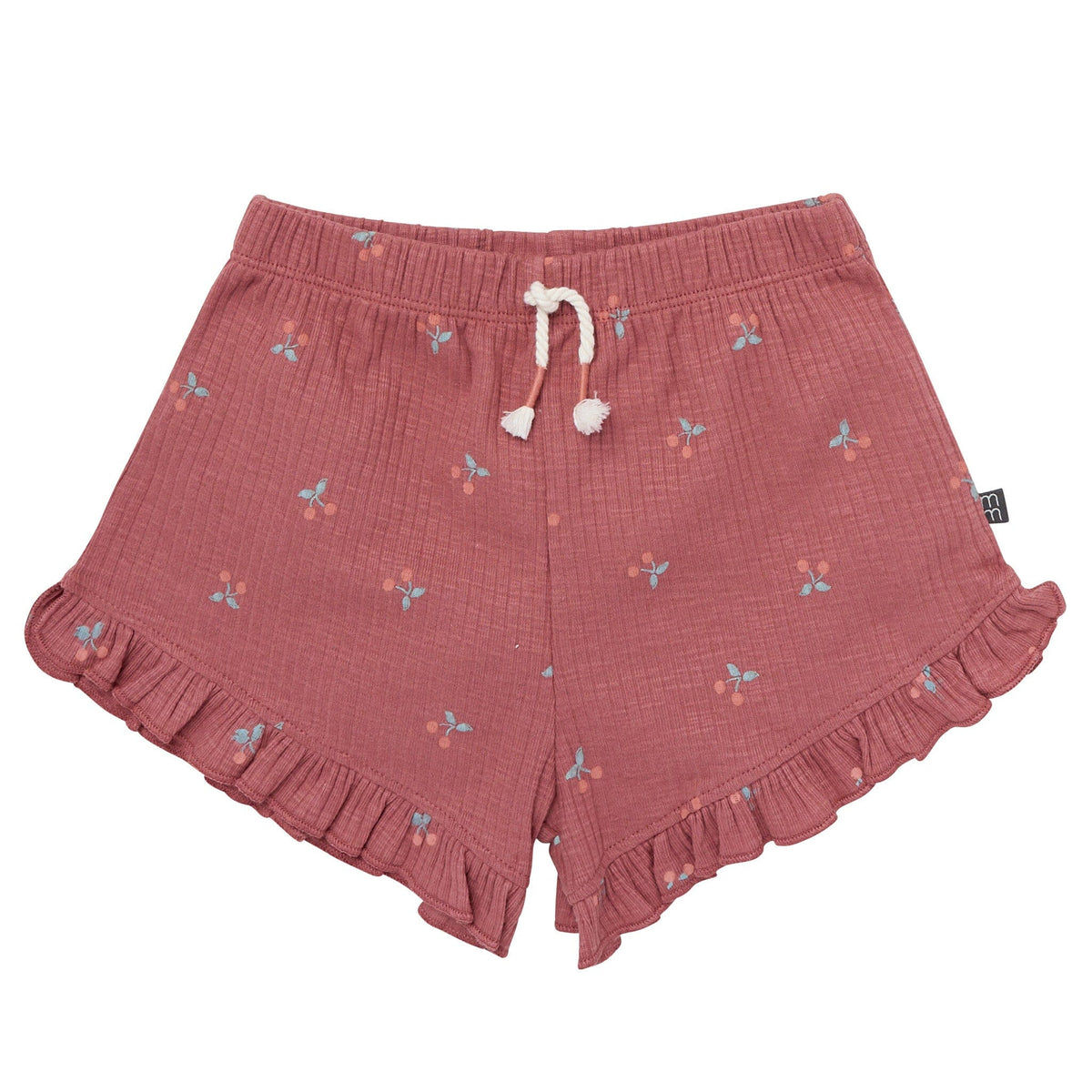 4-Piece Infant & Toddler Girls Dark Rose Cherries Flutter Sleeve Top and Shorts Set outfits Modern Moments™ by Gerber® 