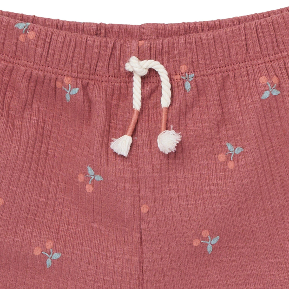 4-Piece Infant & Toddler Girls Dark Rose Cherries Flutter Sleeve Top and Shorts Set outfits Modern Moments™ by Gerber® 