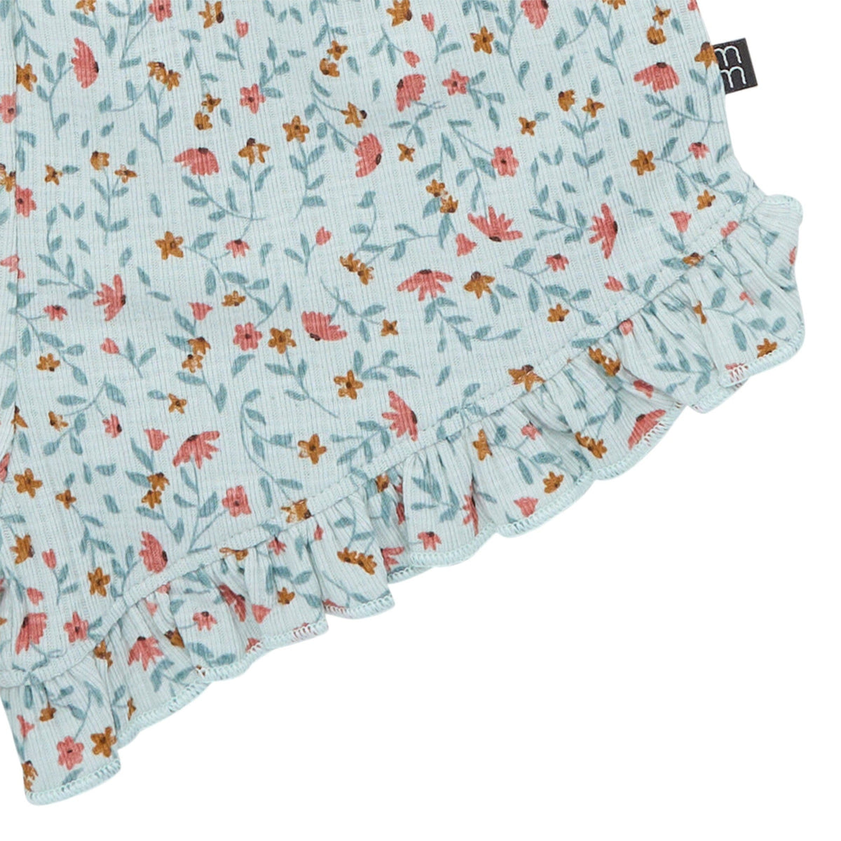 4-Piece Infant & Toddler Girls Light Sky Vine Floral Flutter Sleeve Top and Shorts Set outfits Modern Moments™ by Gerber® 