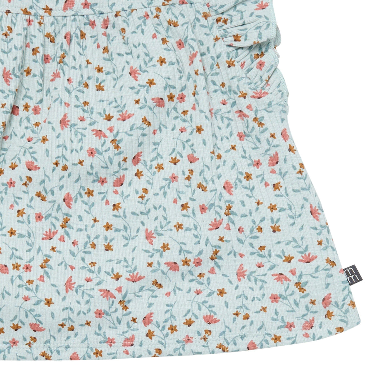 4-Piece Infant & Toddler Girls Light Sky Vine Floral Flutter Sleeve Top and Shorts Set outfits Modern Moments™ by Gerber® 