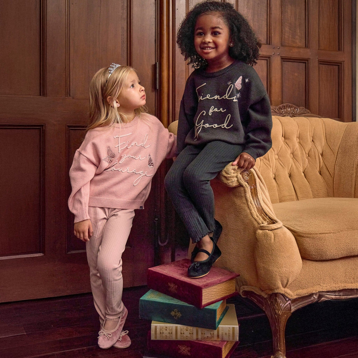 Infant & Toddler Girls Rose Tan Wicked Sweater Outerwear Gerber® 