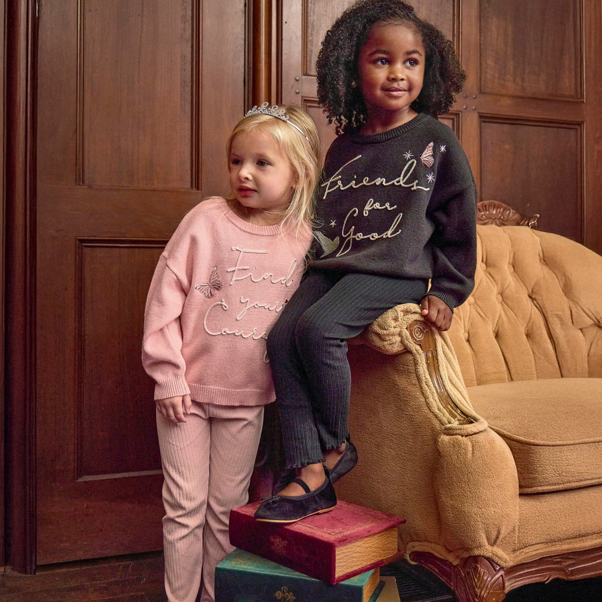 Infant & Toddler Girls Rose Tan Wicked Sweater Outerwear modern moments™ x Wicked™ 