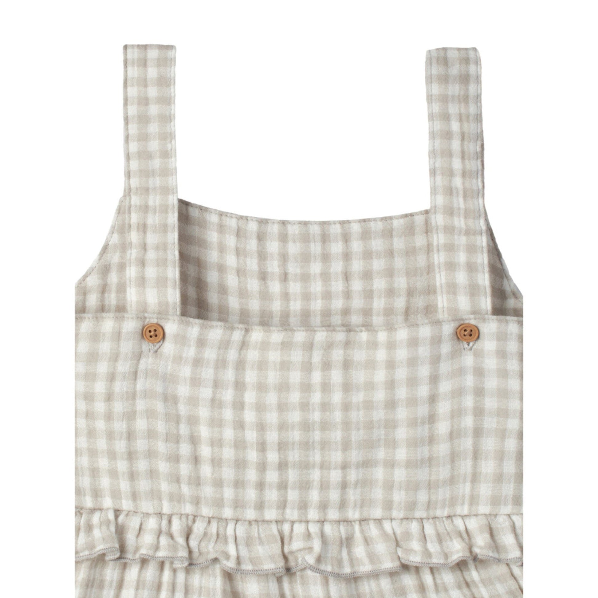 Infant & Toddler Girls Khaki Tiered Dress