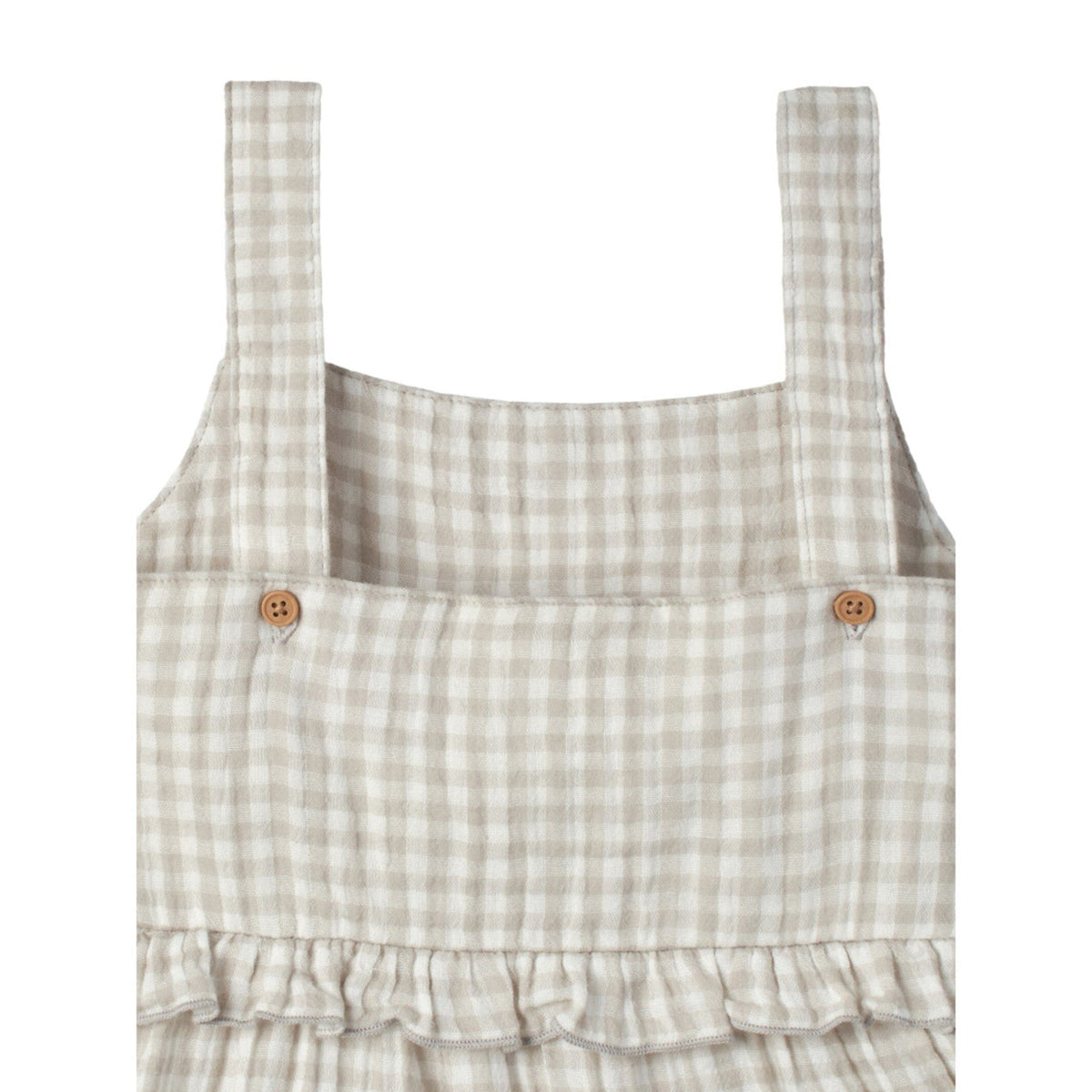 Infant & Toddler Girls Khaki Tiered Dress