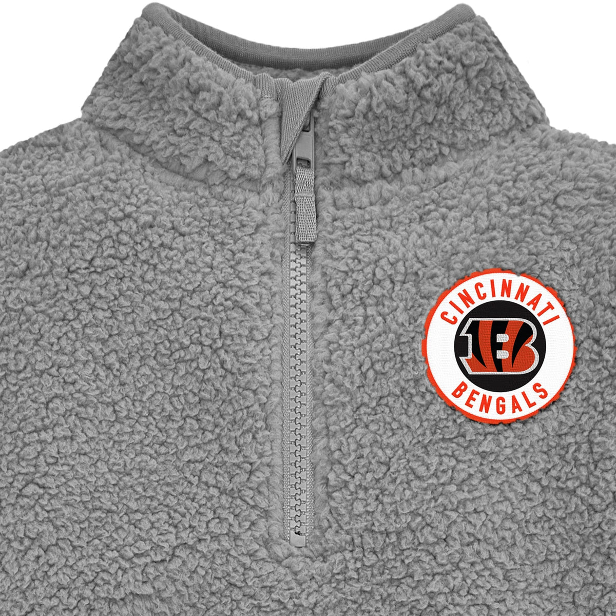Infant & Toddler Boys Bengals 1/4 Zip Sherpa Top