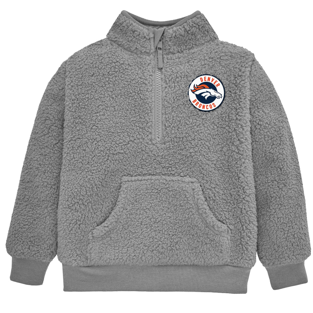 Infant & Toddler Boys Broncos 1/4 Zip Sherpa Top
