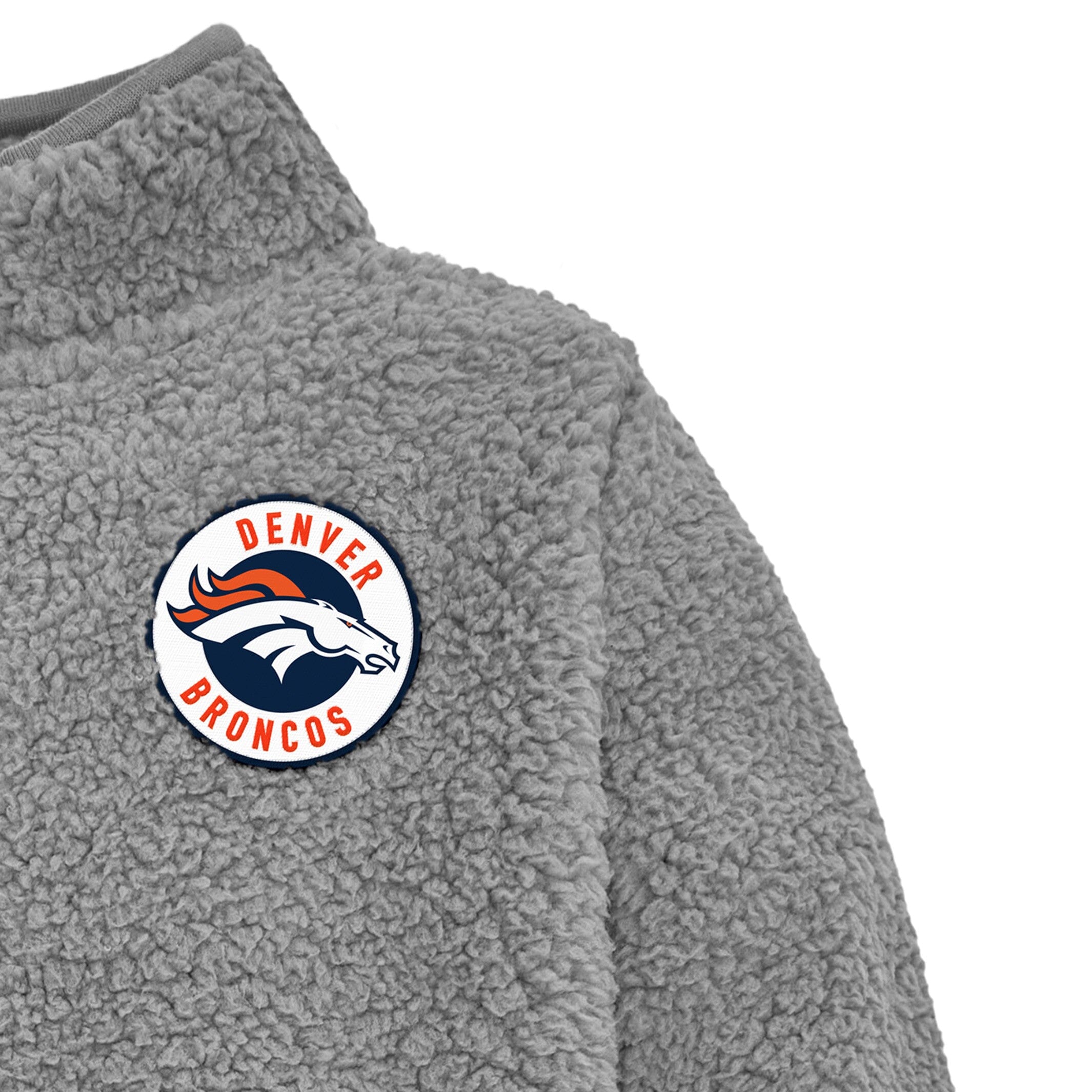 Infant & Toddler Boys Broncos 1/4 Zip Sherpa Top