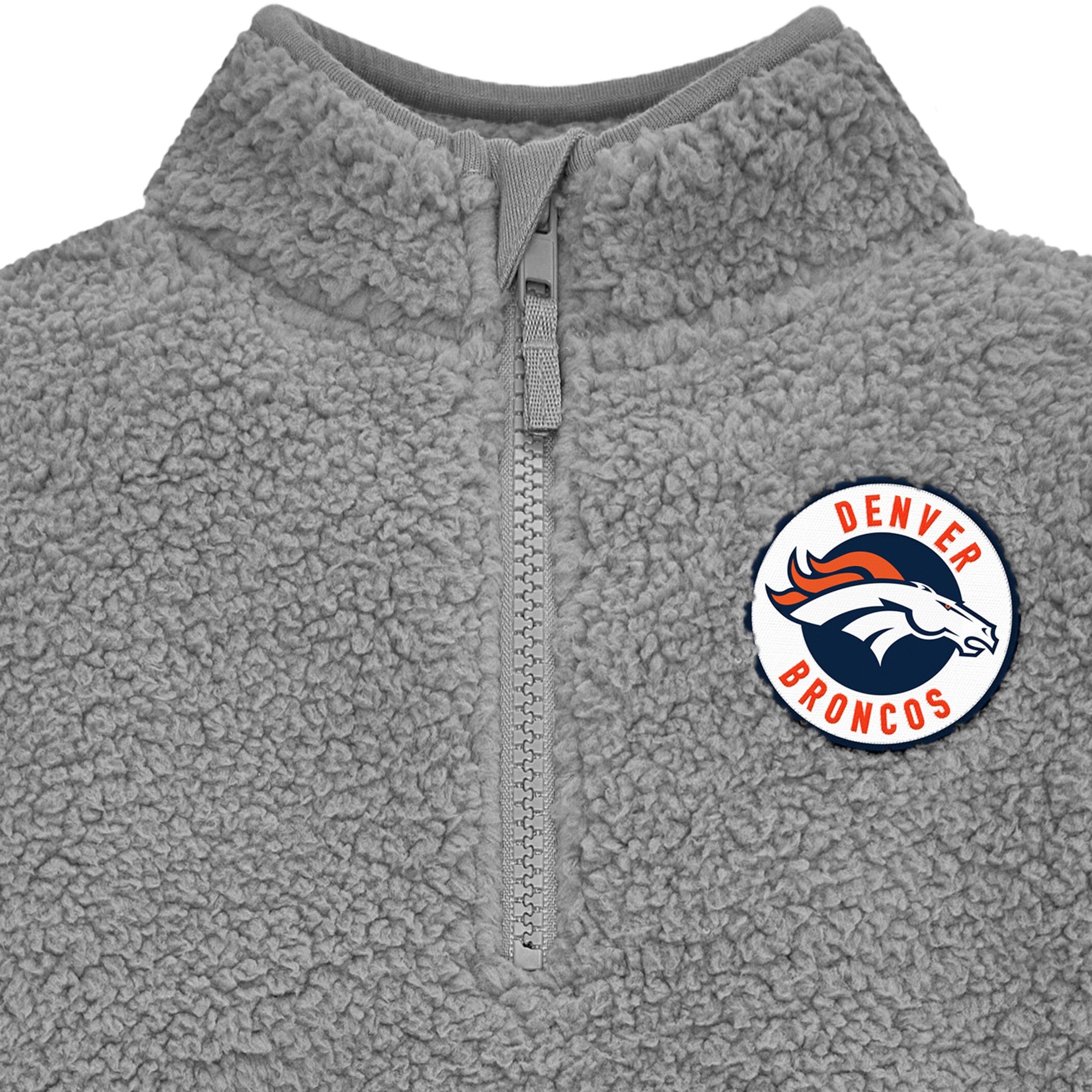 Infant & Toddler Boys Broncos 1/4 Zip Sherpa Top