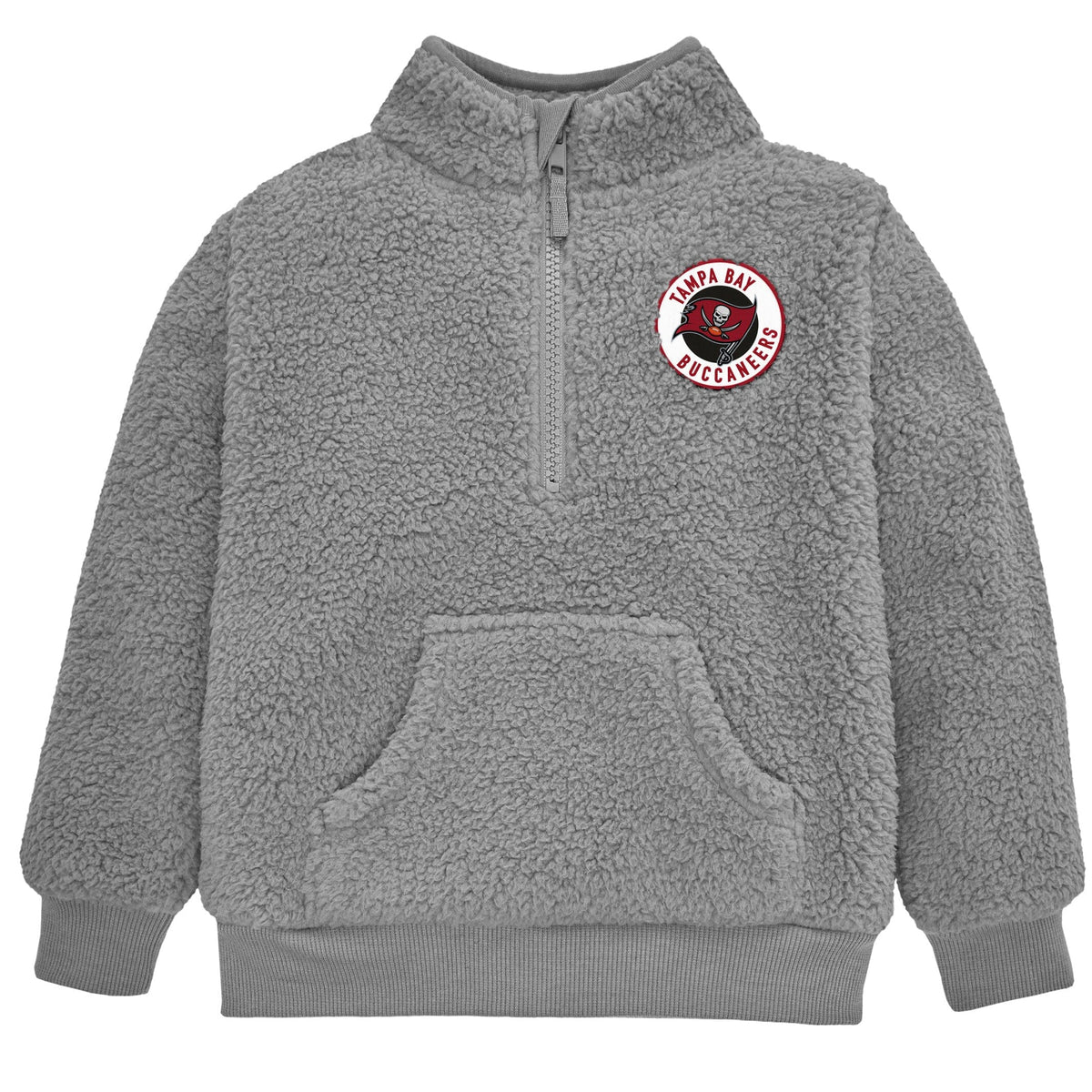 Infant & Toddler Boys Buccaneers 1/4 Zip Sherpa Top