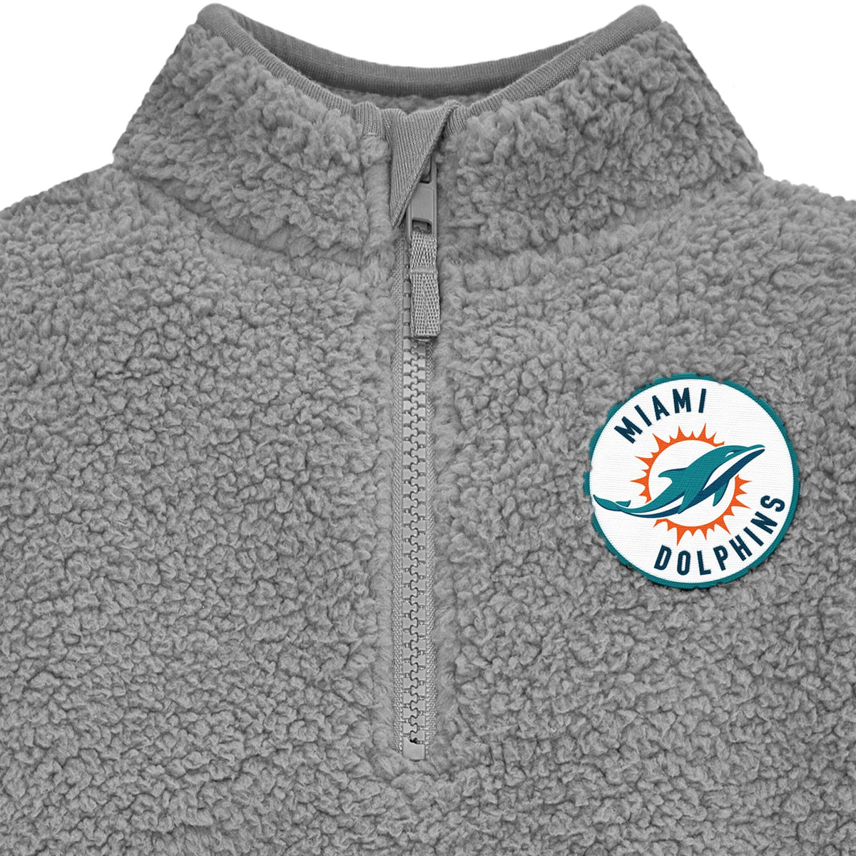 Infant & Toddler Boys Dolphins 1/4 Zip Sherpa Top