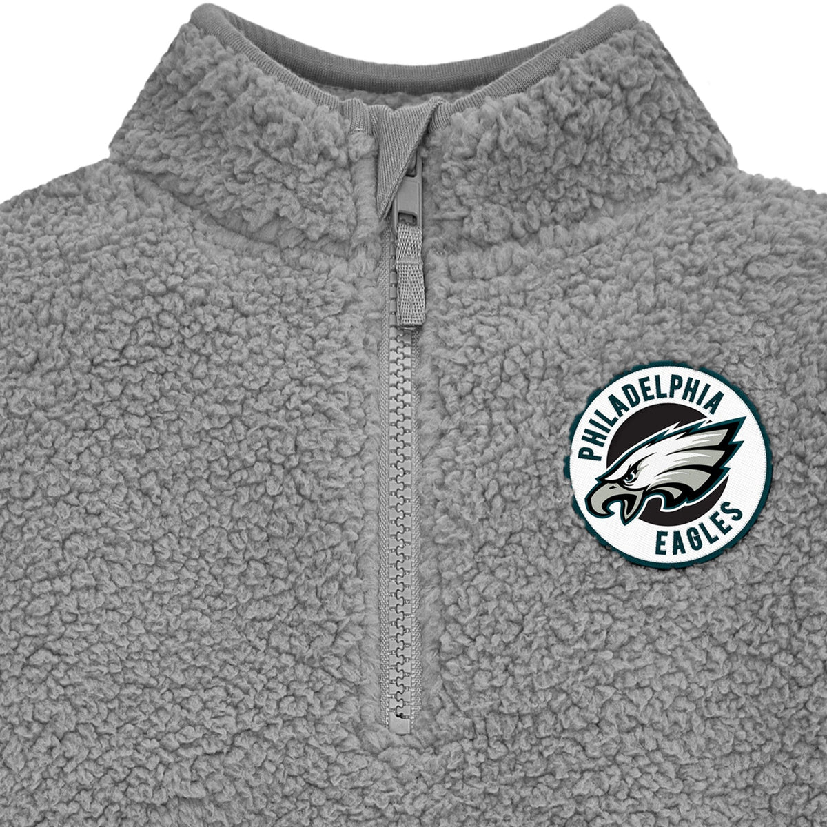 Infant & Toddler Boys Eagles 1/4 Zip Sherpa Top