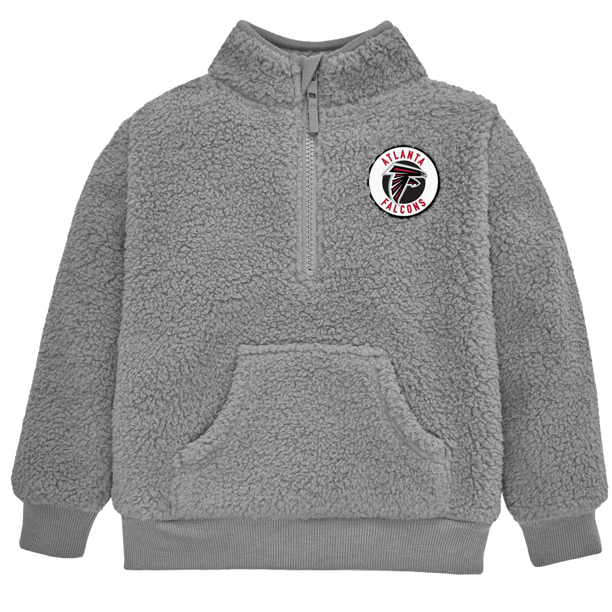 Infant & Toddler Boys Falcons 1/4 Zip Sherpa Top